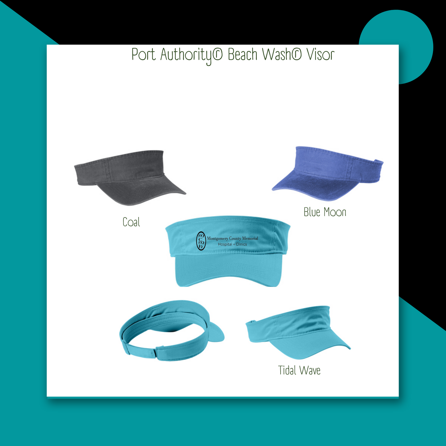 MCMHH Port Authority® Beach Wash® Visor
