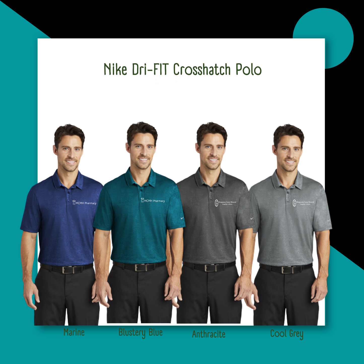 MCMHP Nike Dri-FIT Crosshatch Polo