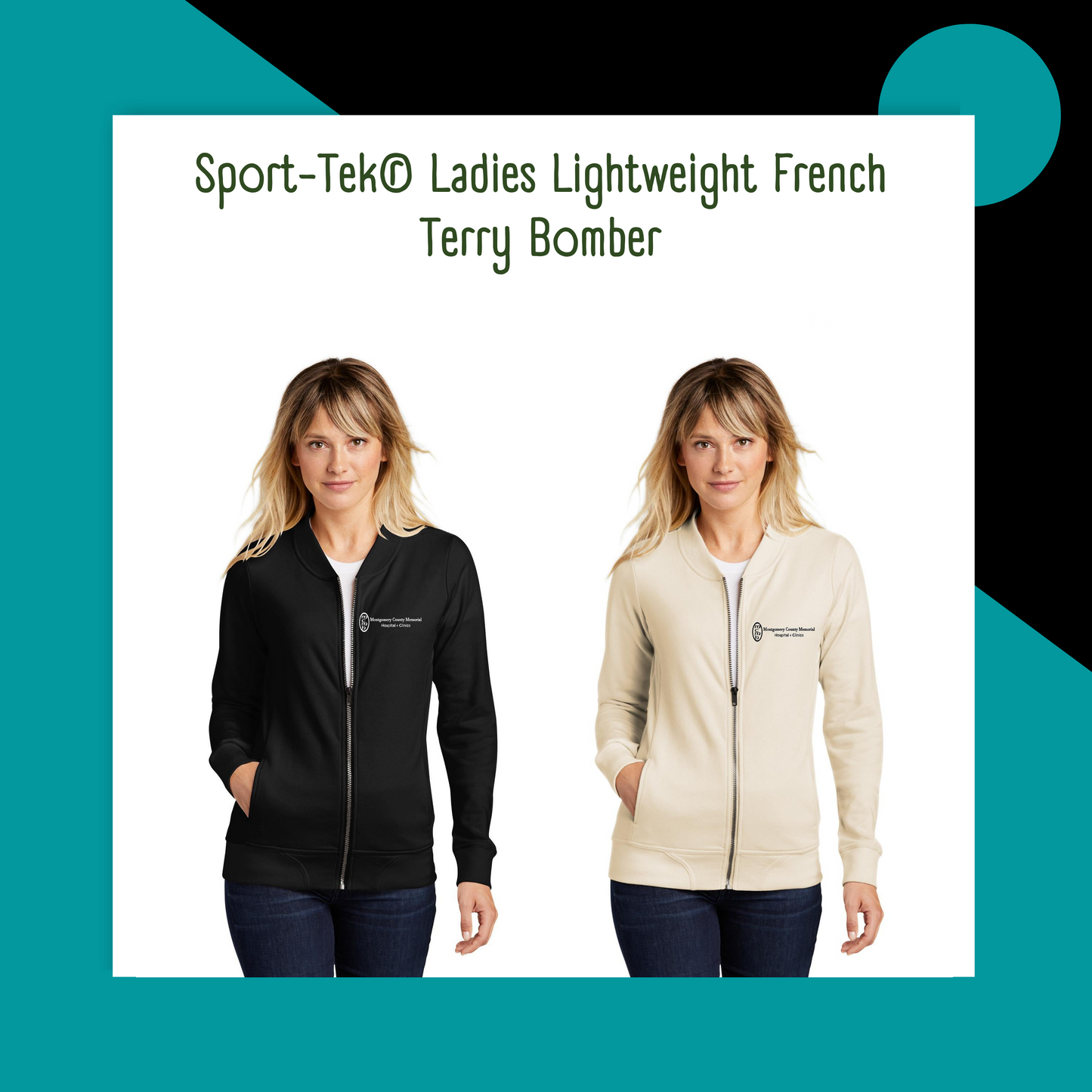 MCMHJ Sport-Tek® Ladies Lightweight French Terry Bomber